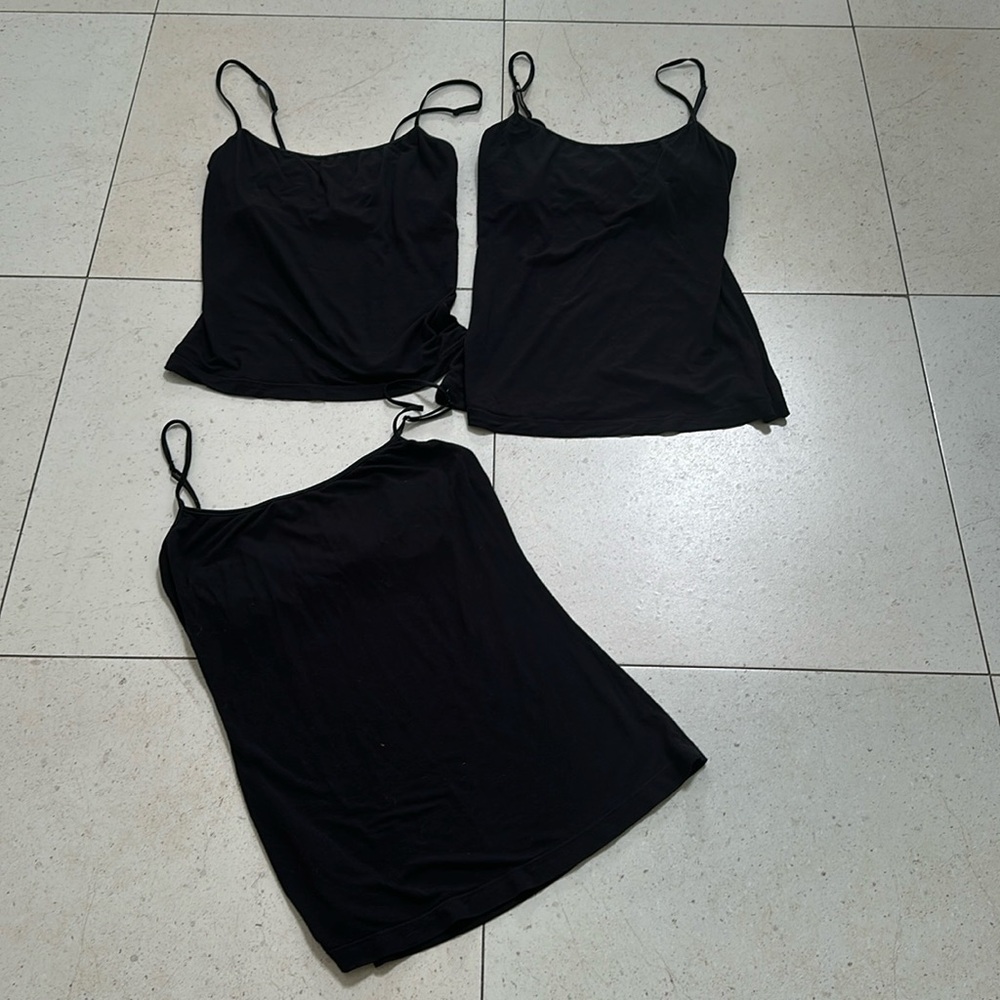 3 Cosabella tanks size S with inner shelf bra